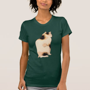 Camiseta 日本猫, gato japonês do 国芳, Kuniyoshi, Uki