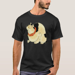 Camiseta 日本猫, gato japonês do 国芳, Kuniyoshi, Uki