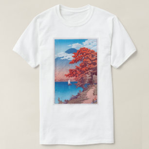 Camiseta 日 光 禅 湖, Lago Chûzenji em Nikkô, Hasui Kawase