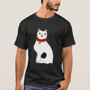 Camiseta 日 本 の 猫 人 の, Doll do Gato Japonês