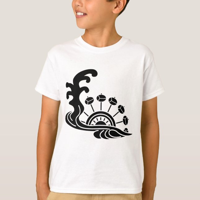 CAMISETA 水に水車 (Frente)