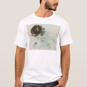 Camiseta 牡 丹, 速 水 舟 Peony, Gyoshu, Arte japonesa