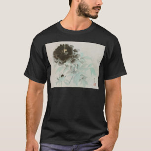 Camiseta 牡 丹, 速 水 舟 Peony, Gyoshu, Arte japonesa