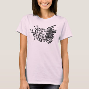 Camiseta 獅 de leão e de uva 子 葡 萄