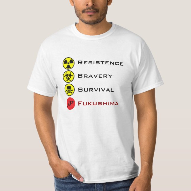 Camiseta 福島 do JP Fukushima do 日本国 de Japão (Frente)