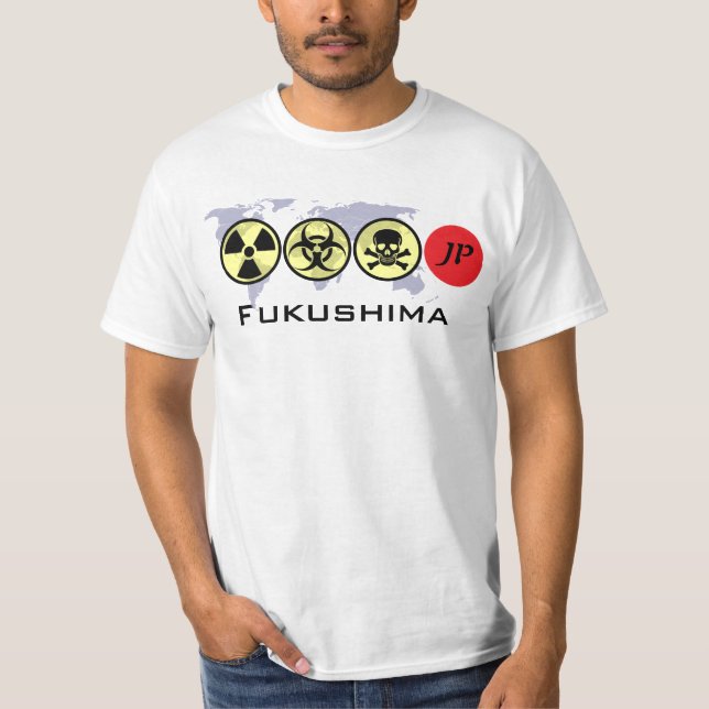 Camiseta 福島 do JP Fukushima do 日本国 de Japão (Frente)
