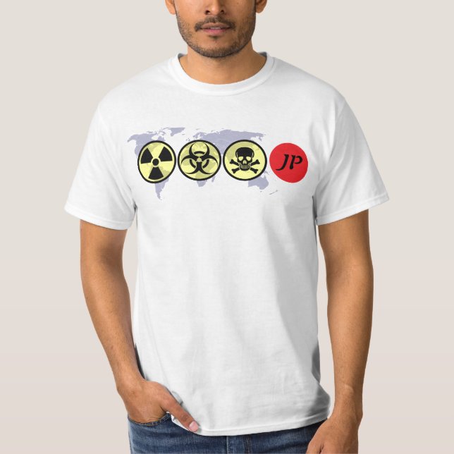 Camiseta 福島 do JP Fukushima do 日本国 de Japão (Frente)