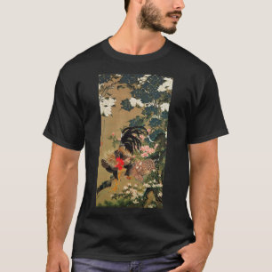 Camiseta 紫陽花双鶏図 do 動植綵絵 (6), 伊藤若