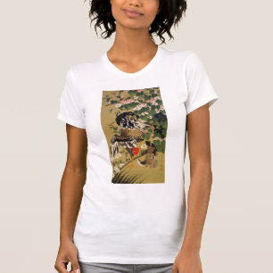 Camiseta 芙蓉双鶏図 do 動植綵絵 (10), 伊藤若冲