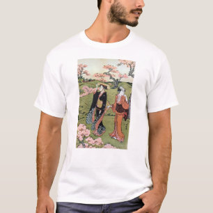 Camiseta 花 見(二), 清 長 Flor View(2), Kiyonaga, Ukiyo-e