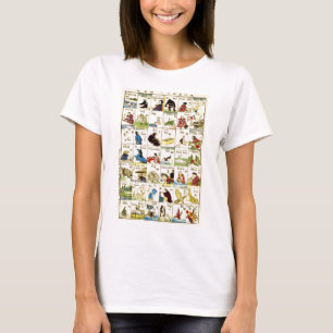 Camiseta 英 単 表, 亀 吉 Mesa de palavras em inglês, 