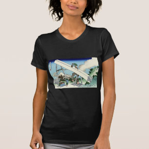 Camiseta 遠 江 中, 北 斎 Ver o Monte Fuji de Totomi, Hokusai
