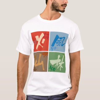 Camiseta 風林火山 色桝　furinkazan coloring ｓquare