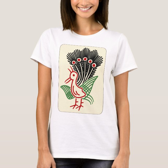 CAMISETA 麻雀牌 一索 / ONE OF BAMBOOS -MAHJONG TILE- (Frente)
