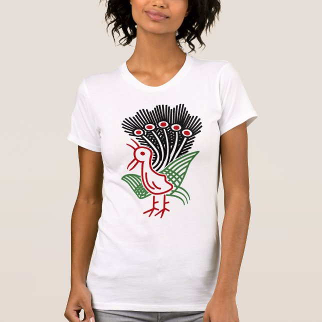 CAMISETA 麻雀牌 1索 イーソウロゴのみ-01 (Frente)