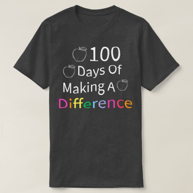 Camiseta 00 dias de fazer diferença Feliz 00 dias de interv (Frente do Design)