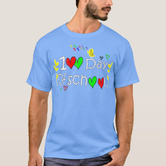 Camiseta 00 dias engraçados de presente escolar para estuda