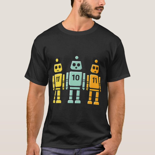 Camiseta 01 10 11 Robot Binary (Frente)