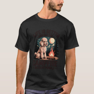 Camiseta 01 A vida é melhor em torno da fogueira com o meu