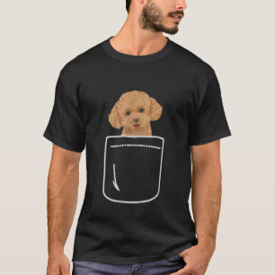Camiseta 01 Cachorro Poodle No Seu Bolso Dono de Cachorro P