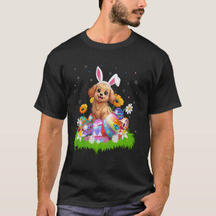 Camiseta 01 Cão Poodle Brinquedo Caça ao Ovo de Páscoa Orel