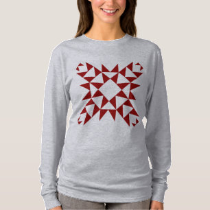Camiseta 01 decorativos - Vermelho do rubi