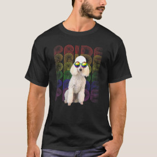 Camiseta 01 Poodle Bandeira LGBT-Q Orgulho Gay Lésbica Cach