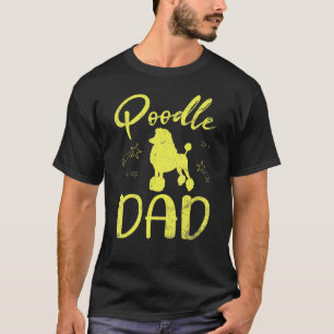 Camiseta 01 Poodle Pai Papai Feliz Dia dos Pais Cachorros P