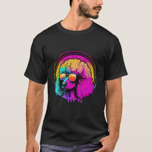 Camiseta 01 Poodle Retro Synthwave Noites