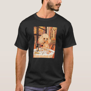 Camiseta 01 Poodle Toy Vinho Cachorro Divertido Bebida