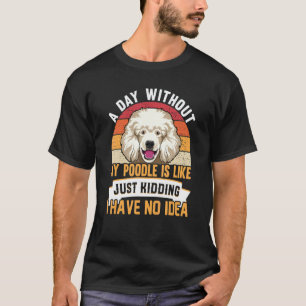Camiseta 01 Roupas Para Cães Poodle Para Dono De Poodle 2