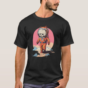 Camiseta 01 Toy Poodle Marte Cachorro Engraçado Astronauta