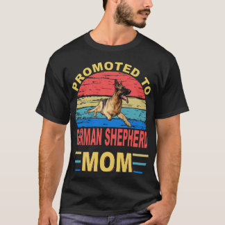 Camiseta 020 Promovido À Mãe German shepherd