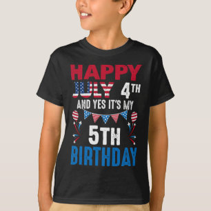 Camiseta 04 de julho e sim é o meu aniversário 5