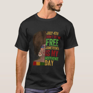 Camiseta 04 De Julho Não Me Libertou Junenho É Minha Indepe