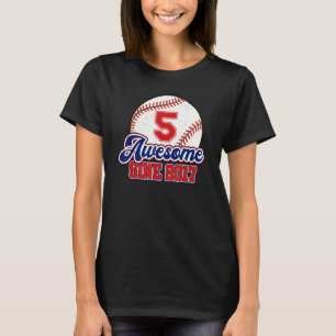 Camiseta 05º Aniversário do Jogador de Beisebol com 50 anos