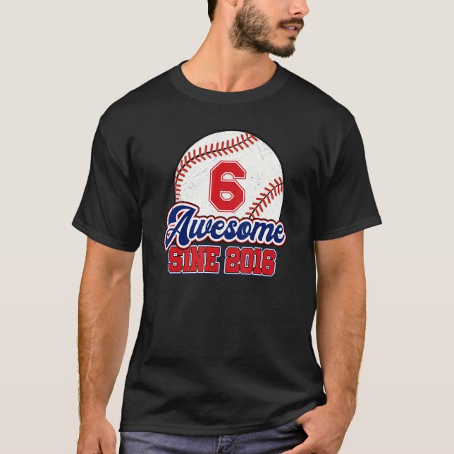 Camiseta 06º Aniversário do Jogador de Beisebol com 60 anos (Frente)