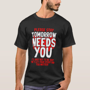 Camiseta 0 Amanhã Precisa de Você Saúde Mental Pessoas Com 