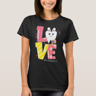 Camiseta 0 Amor Assistente Odontológica Orelhas de Coelho H