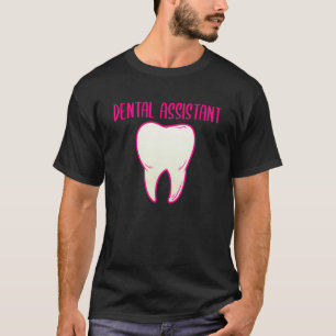 Camiseta 0 Assistente Dentário Coração Dentista Dentes Dent