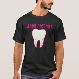 Camiseta 0 Assistente Dentário Coração Dentista Dentes Dent