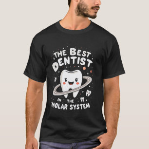 Camiseta 0 Assistente Odontológico Divertido O Melhor Denti