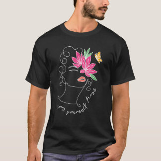 Camiseta 0 Autocuidado Amor Próprio Saúde Mental É Importan