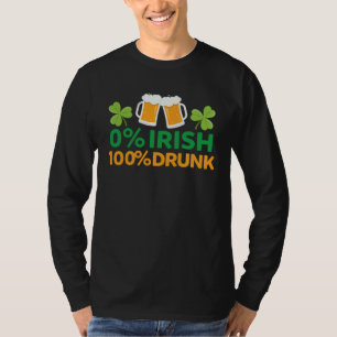 Camiseta 0 Bebado irlandês "Saint Patrick s Day Beer Mugs"