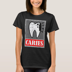 Camiseta 0 Cáries Dentista Doença Dental Meme