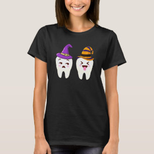 Camiseta 0 Chapéu de Bruxa do Dente Engraçado Assistente De