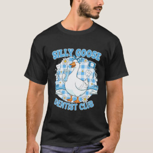 Camiseta 0 Clube de Dentista do Ganso Bobo Divertido