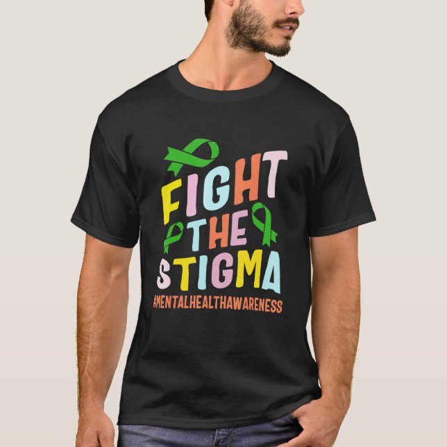 Camiseta 0 Combater Estigma Saúde Mental Conscientização Do (Frente)