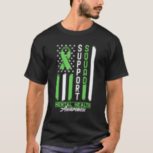 Camiseta 0 Consciencialização Eu Apoio Esquadra I Depressão