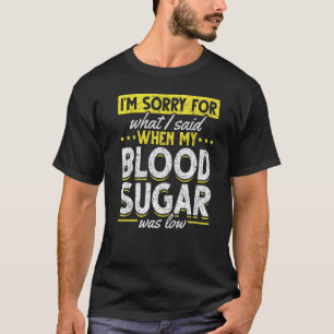 Camiseta 0 Conscientização sobre Diabetes Peço Desculpas pe